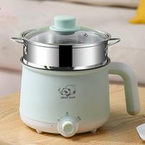 Elektrinis puodas Mini kelioninis puodas Daugiafunkcis nerūdijančio plieno 2 pavarų ryžių steel steamer