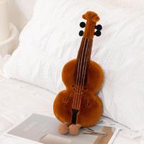 Mielas muzikinis pliušinis žaislas Minkštas smuikas 30cm Gitara Pipa Derinimo šakutė Pripildyta lėlė Instrumentas Dovana vaikui Muzikos mylėtojui Namų dekoras