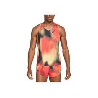Nike Aeroswift Dri-Fit Adv Patogus Laisvalaikio Berankovis Liemenė Vyriški Viršutiniai Drabužiai Šviesiai Citrininė Geltona Šviesiai Tamsiai Raudona Juoda HJ3380-736 L