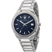 Maserati Stile Mėlynas Metalinis Vyriškas Kvarcinis Laikrodis su Data R8853142006 mėlyna