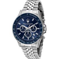 Maserati Sfida Mėlyna Sidabrinė Vyriškas Kvarcinis Chronografas R8873640025 mėlyna