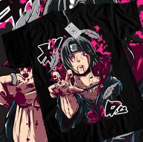 Itachi Uchiha T-Shirt Naruto Shippuden Manga Strip Naruto Anime Shirt All Size S