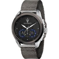 Maserati Traguardo Juodas Ciferblatas Nerūdijančio Plieno Antracito Spalvos Vyriškas Kvarcinis Chronografas Laikrodis R8873612006 juoda