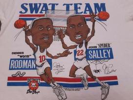 Bad Boys Dennis Rodman John Salley White  Men S-234Xl T-shirt A402 Unisex T-Shirt XL
