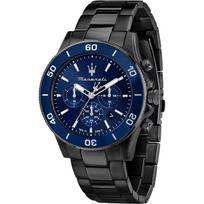 Maserati Competizione Diver Blue Black Metal Men's Quartz Chronograph with Date R8873600005 mėlyna