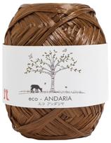 Hamanaka Eco Andaria Vidutinis rinkinys 0200 Amatai, Storis, Spalva. 15, Ruda, 40g, Apie. 80m, 5,
