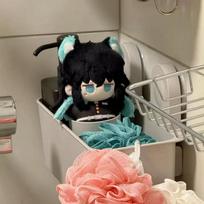 10 cm anime demonų žudikės Tokitou Muichiro pliušiniai žaislai, mieli figūrėlės, lėlės raktų pakabukas, pliušiniai žaislai, pakabukas, Kawaii animacinių filmukų krepšys, dekoro dovanos 10cm