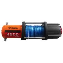 SIHAO 4500 svarų ATV/UTV elektrinis gervė 12V sintetinė virvė belaidis ir laidinis nuotolinio valdymo pultas IP55 atsparus vandeniui Džipams