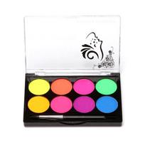 8 spalvų Fluorescent Face Body Art Paint Glow Aliejinė tapyba Helovino vakarėlio puošni suknelė Grožio makiažo priemonė