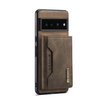 2 viename nuimama kortelių kišenė magnetinis piniginės dėklas Google Pixel 8 7A 7 6 Pro 6A 5G, sulankstomas odinis piniginės krepšys, telefono dėklas For Pixel 5A 5G juoda