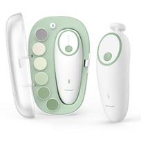 Momcozy Kūdikių Nagų Elektrinis Kūdikių Nagų Kirpiklių Rinkinys su LED 7 Keičiamais Idealiai tinka Naujagimiams ir Puikiai tinka Nėštumui Dildė, Šviesa, Galvutės,