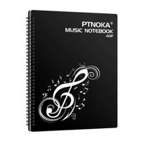 40 Pages Piano Score Folder Sheet Music Score Folder A4 Sheet Bag Stave Storage Holder oranžinė