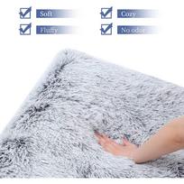Šunų guolis, šunų dėžės naminių veislynų padėklas, 100 cm * 60 cm * 10 cm minkštas pliušinis, plaunamas, patogus šunų guolis, tinka vidutiniams ir dideliems šunims 40*30*5cm(1 pcs) pilka