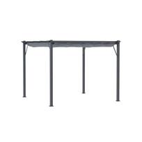Pergola - MUVOE - Stumdomas stogas - Aliuminis - Apsauga nuo saulės - 3x3m pilka