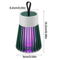 Uodų žudymo lempa, UV LED vabzdžių gaudyklė su elektriniu tinkleliu – patalpų vabzdžių naikintuvas namams, miegamajam, virtuvei, tylus veikimas, be cheminių medžiagų GREY-Plug in