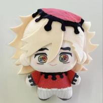 10cm Anime Douma pliušinės lėlės pakabukas Mini minkštas Kokushibo kimštas lėlės raktų pakabukas Douma pliušiniai žaislai Ventiliatorius Vaikai Kalėdos Gimtadienio dovana
