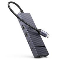 UGREEN Revodok Expansion Hub with DP PD100W 10Gbps Aluminum Compatible with and iPad Pro USB-C Hub, 6-in-1 Output, 4K@60Hz, Charging, USB-A & USB-C