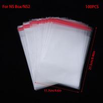 100 vnt. lipnių apsauginių maišelių, skirtų PS1, PS2, PS3, PS4, PS5, Xbox 360, One Ns Nds Wii žaidimų dėžutėms, atsparios dulkėms ir drėgmei A5