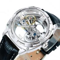 Forsining Business Casual Fashion vyriškas laikrodis, atsparus vandeniui Tourbillon Machinery