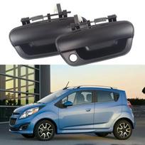 Automobilio išorinės durų rankenėlės juodos priekinės kairė dešinė Chevrolet Spark 2013 2014 2015 95227886 95227860