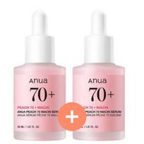 Anua Peach 70 Niacinamide Brightening Serum Radiance Tone Care Serum Set 30ml + 30ml