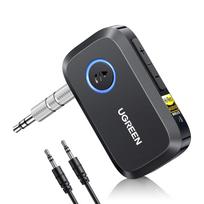 UGREEN Aux Bluetooth imtuvas garso įrangai, auksinis standartas, 17 valandų, suderinamas su automobilio stereosistema ir ausinėmis, TELEC sertifikuotas, 6.0 automobilis, LDAC/AAC/SBC