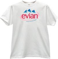 EVIAN Buteliuotas vanduo T-shirt Unisex T-shirt S