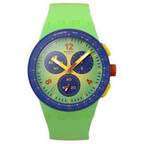 SWATCH Originali kolekcija Kvarcinis mechanizmas Atsparumas vandeniui 30m Vyriški laikrodžiai Laikrodis 42mm Žalias ciferblatas SUSG101 Green Dial