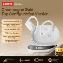 Originalios Lenovo AC100 OWS Atviro Tipo Belaidės Bluetooth Ausinės HIFI Garso Kokybė HD Skambutis Jutikliniai Ausinukai Atsparūs Vandeniui Lauko Sporto Ausinės NAUJOS juoda