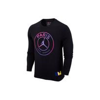 Jordan Paris Saint-Germain Casual Sport Crew Neck Long Sleeve T-Shirt Men Tops Black CZ0794-010 S
