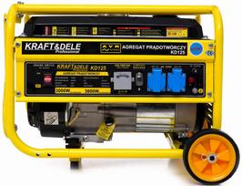 Benzininis vienfazis elektros generatorius KRAFT&DELE KD125 3.8 kW