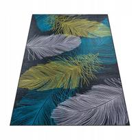 Kilimas Dywanopol 120x180 cm pilkas modernus su trumpu plaušeliu, neslystantis
