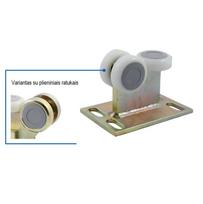 Vežimėlis fiksuotas su 3 plastikiniais/metaliniais ratukais