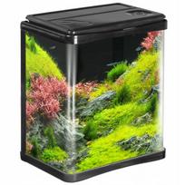 Modernus 3L talpos akvariumas juodas su LED apšvietimu