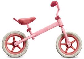 Vaikiškas balansinis dviratukas 12 colių, 2–3 metų vaikams, lengvas, 2,5 kg Molto STRADA, rožinės spalvos