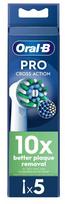 Elektrinio dantų šepetėlio antgalis „Oral-B Pro Cross Action“ keičiamos dantų šepetėlio galvutės, 5 vnt. pakuotėje