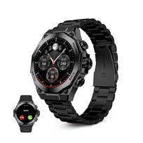 Išmanusis laikrodis Išmanusis laikrodis KSIX Titanium 1.43" AMOLED juodas, silikoninis dirželis, širdies ritmo matuoklis