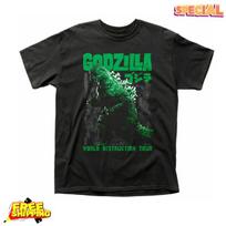 Godzilla World Destruction Tour Licensed Pop Culture Movie - T shirt Fanmade !!! Unisex T-Shirt XXL