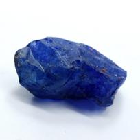 Natūralus mėlynas 41 ct safyras nešlifuotas didelis žalias laisvas brangakmenis SERTIFIKUOTAS 42.3 mm approx mėlyna