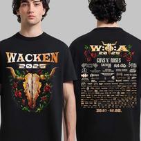 Wacken Open Air 2025 Festivalis Nuo liepos 30 iki rugpjūčio 2 Rožės Dvišalis T-shirt Unisex T-shirt XXL