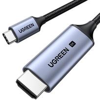 UGREEN USB Type C HDMI Conversion Cable Unidirectional Communication Including DP Alt 48Gbps Compatible with MacBook 2M [Supports 8K@60Hz / 4K@240Hz / pilka spalva