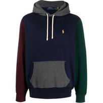 Polo Ralph Lauren FW23 Spalvų Blokų Laisvalaikio Gobtuvėlis Vyriški Gobtuvėliai Tamsiai Mėlynas 710877024-003 XL