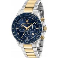 Maserati Sfida Mėlynas Metalas Vyriškas Kvarcinis Chronografas R8873640017 mėlyna