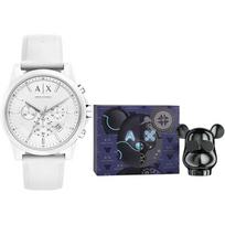ARMANI EXCHANGEAE Laikrodis ant riešo Kvarcinis mechanizmas Silikoninė apyrankė Baltas ciferblatas Unisex AX1325 Darth Vader Gift Box
