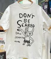 DANIEL JOHNSTON 'NEBIJOK' VINTAGE BALTI MARŠKINĖLIAI QT2206 Unisex Marškinėliai S