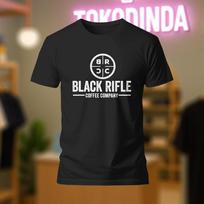 Juodo Ginklo Kavos Įmonės logotipas T-shirt Juokingas Pagaminta JAV S-5XL Unisex T-shirt S