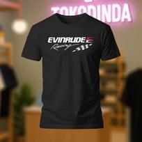 Evinrude Racing Edition logotipas Marškinėliai Juokingi Pagaminta JAV S-5XL Unisex Marškinėliai L