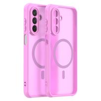 Samsung Galaxy A17/F17 telefono dėklas, magnetinis smūgiams atsparus telefono dėklas, hibridinis buferio dangtelis, skirtas Samsung Galaxy A17/F17 juoda
