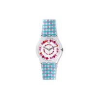 SWATCH Women's 34mm White Watch GZ291 GZ291 Blue white