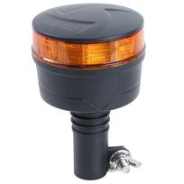 30LED 12V-24V Įspėjamasis švyturys Saugos besisukanti lemputė LED Avarinė stroboskopinė lemputė sunkvežimiams, traktoriams, sniego valytuvams, traktorių priedai juoda